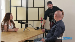 Sara Diamante - Content Creator And Influencer Sara Diamante Turns Podcast Interview Into Intense DP Threesome GP3449 25