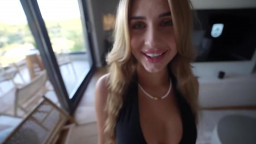 KiraXXCherry - Gets Fucked In Black Dress And Takes Cum In Mouth